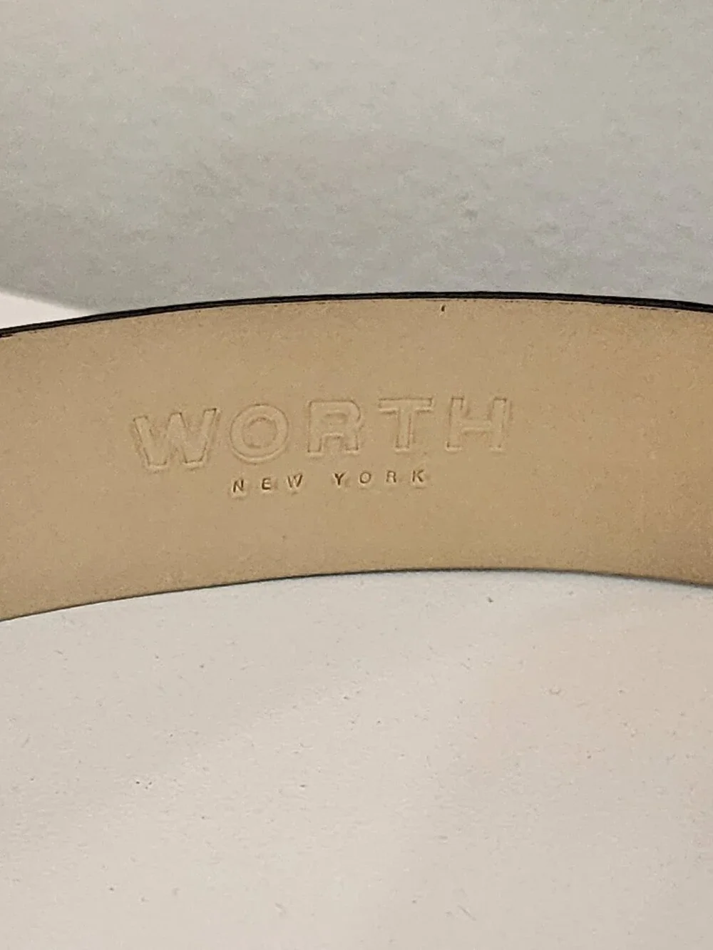 Worth Black Interwoven Leather Belt with Silver Rings